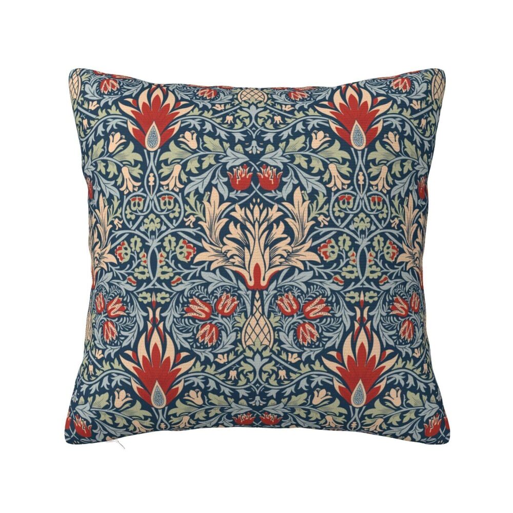 9218 William Morris Pattern Throw Pillow Cover Soft Decorative Throw